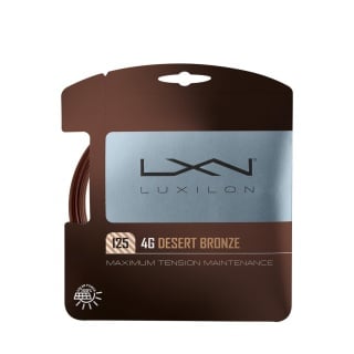 Luxilon Tennissaite 4G Desert (Haltbarkeit+Kontrolle) bronzebraun 12m Set